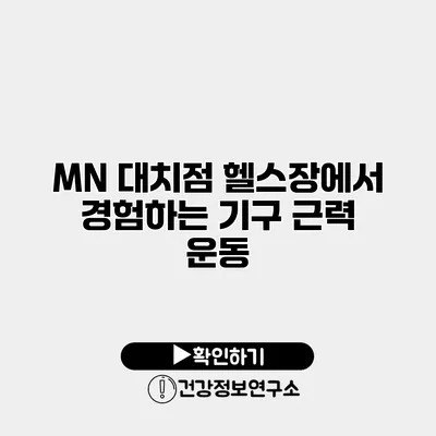 MN 대치점 헬스장에서 경험하는 기구 근력 운동