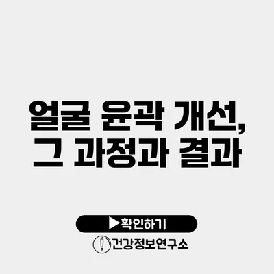 얼굴 윤곽 개선, 그 과정과 결과