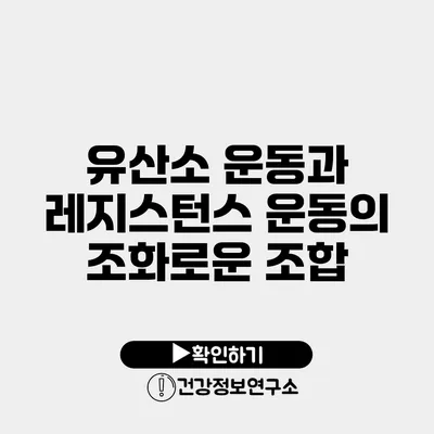 유산소 운동과 레지스턴스 운동의 조화로운 조합