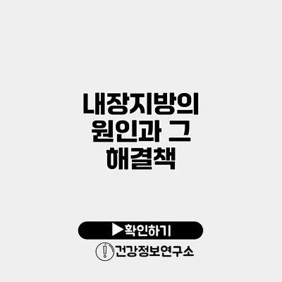 내장지방의 원인과 그 해결책