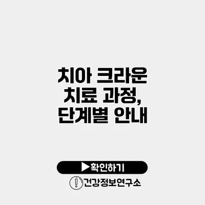 치아 크라운 치료 과정, 단계별 안내